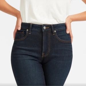 Everlane The Curvy High Rise Skinny‎ Jeans Size 26 Dark Blue Wash